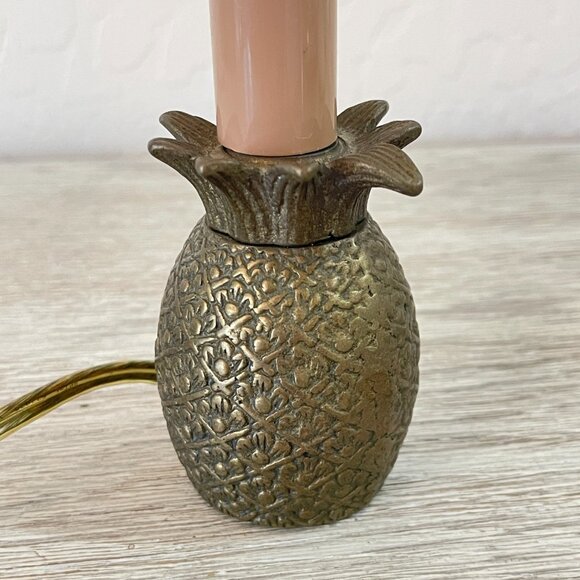 Vintage Brass Pineapple Candlestick Light Lamp Impulse Giftware - Picture 5 of 7